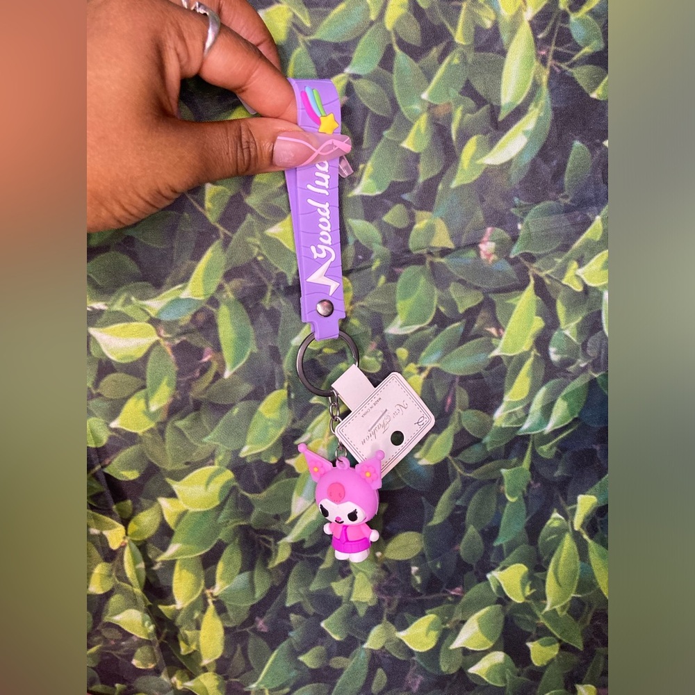 Kuromi Purple Keychain